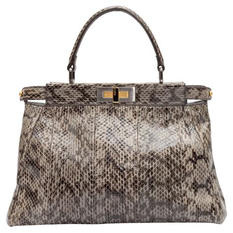 fendi peekaboo smallest size|Fendi peekaboo snakeskin.